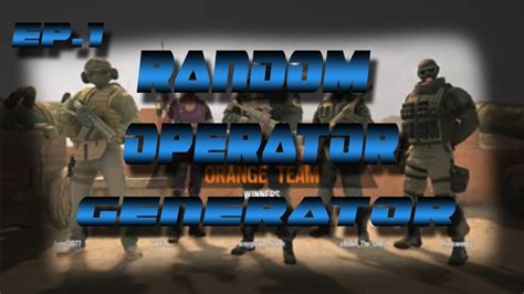siege random operator generator|Team .